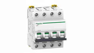 کلید مینیاتوری چهار پل ۱۰ آمپر اشنایدر مدل A9F74410 تیپ C