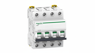 کلید مینیاتوری چهار پل ۵۰ آمپر اشنایدر مدل A9F74450 تیپ C