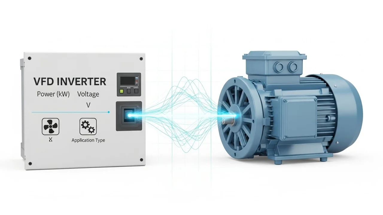 چگونه یک اینورتر (درایو VFD) مناسب برای الکتروموتور خود انتخاب کنیم؟ راهنمای کامل و گام به گام