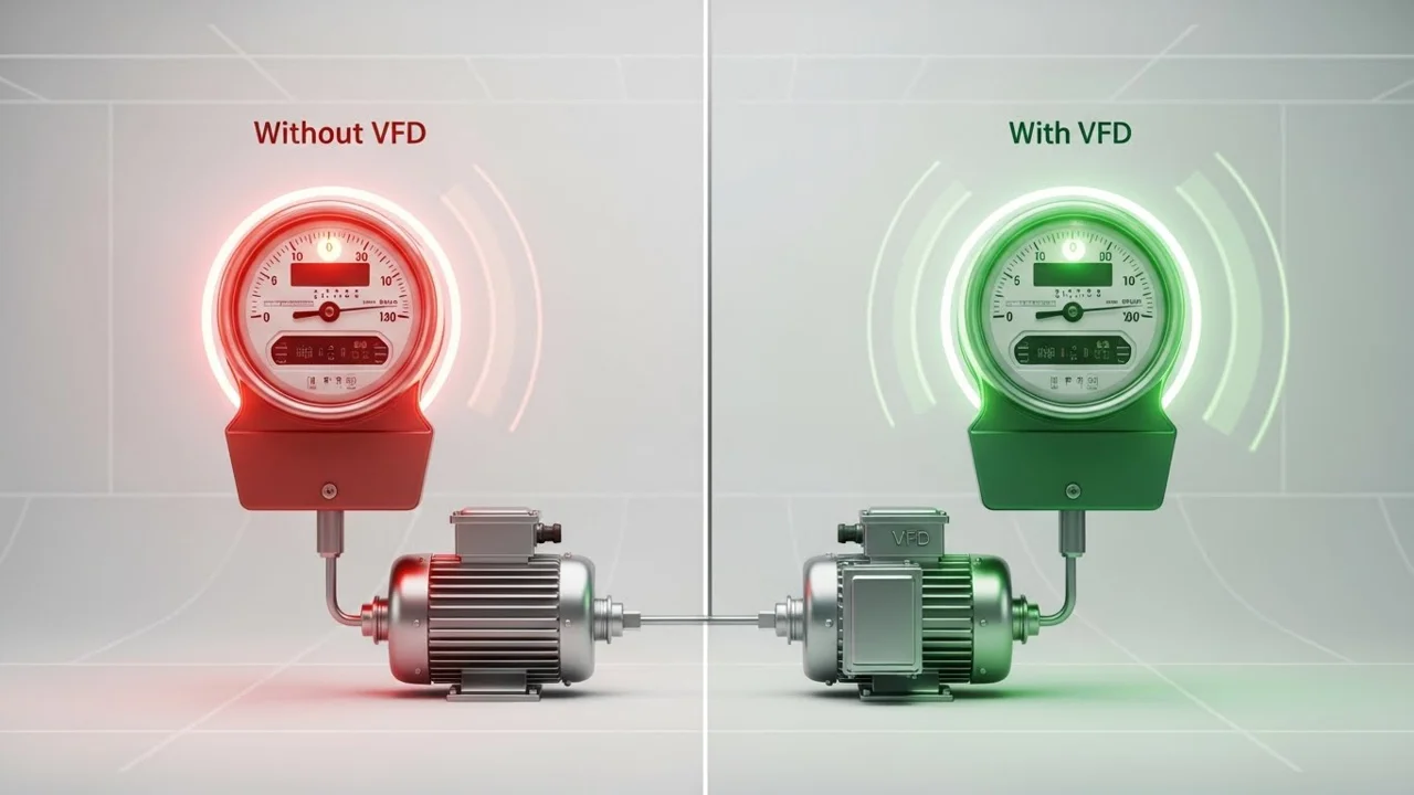 ۵ روش ساده و عملی برای کاهش مصرف برق با استفاده از اینورتر (VFD)